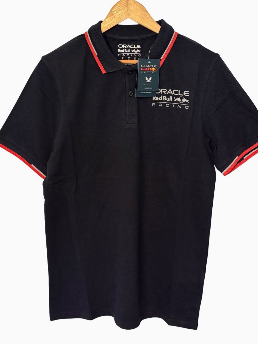 NWT Men’s M Castore Red Bull Racing F1 Core Logo Polo Navy Blue Unisex